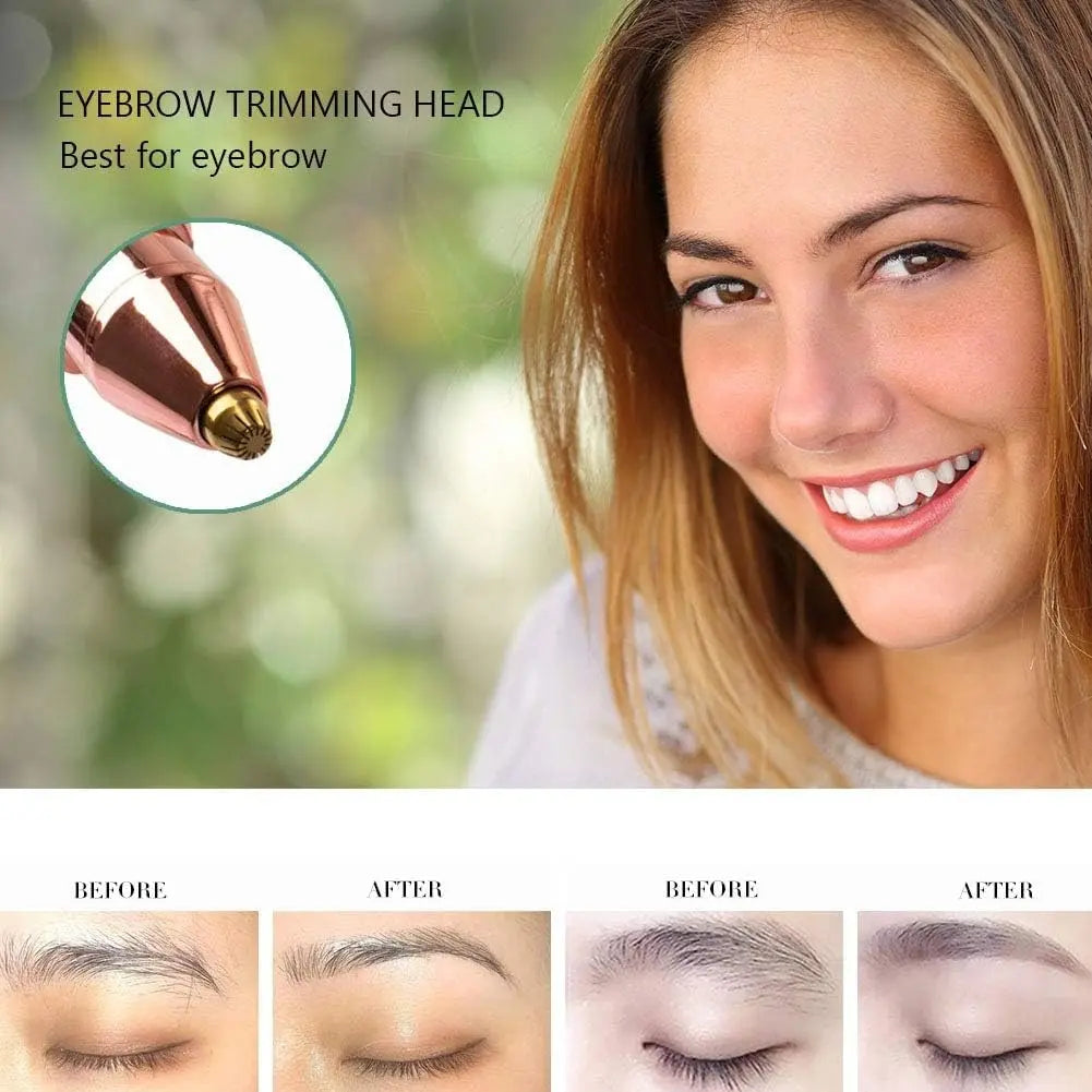 2 in 1 Rechargeable Eyebrow Trimmer